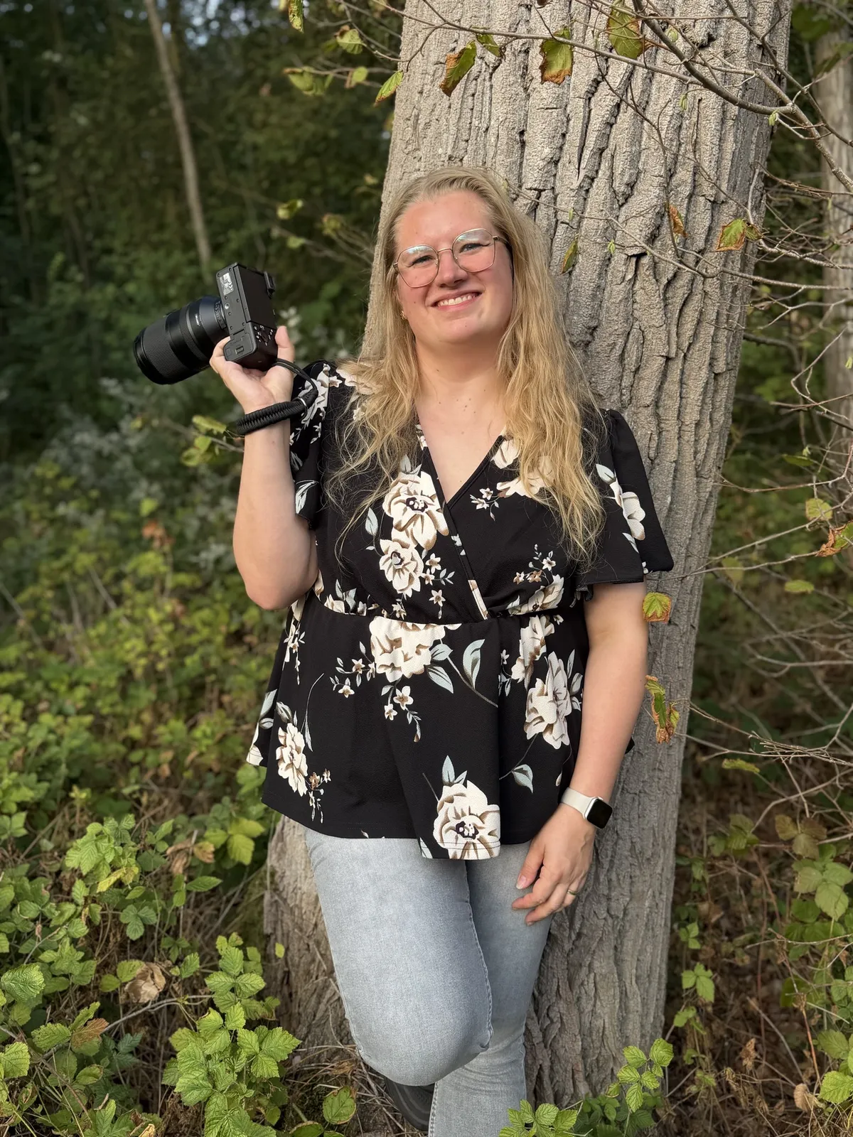 Noesch met haar camera